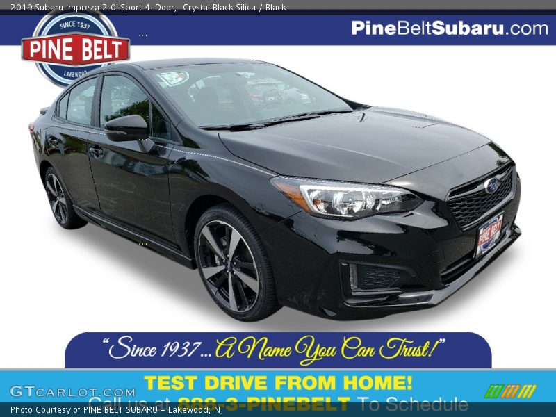 Crystal Black Silica / Black 2019 Subaru Impreza 2.0i Sport 4-Door