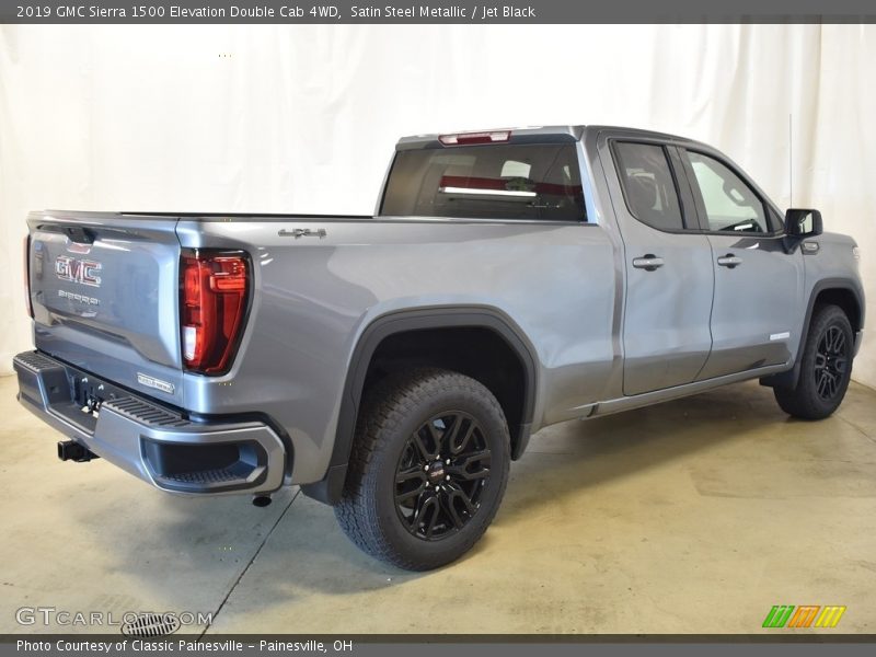 Satin Steel Metallic / Jet Black 2019 GMC Sierra 1500 Elevation Double Cab 4WD