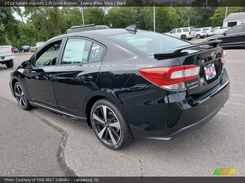 Crystal Black Silica / Black 2019 Subaru Impreza 2.0i Sport 4-Door