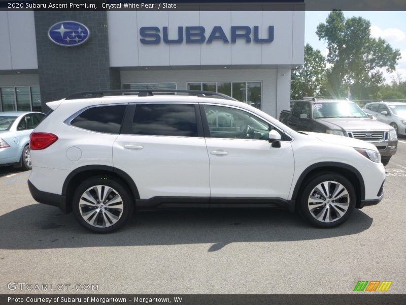 Crystal White Pearl / Slate 2020 Subaru Ascent Premium