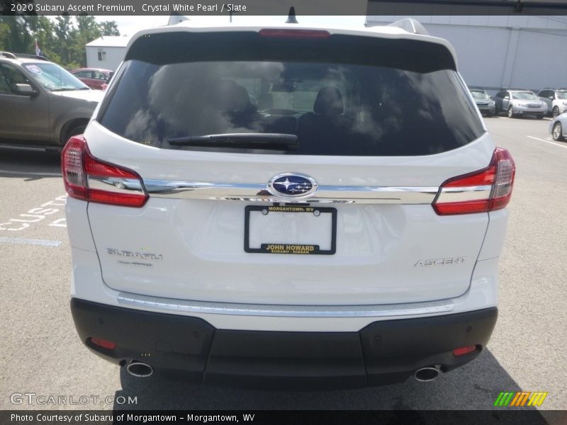 Crystal White Pearl / Slate 2020 Subaru Ascent Premium