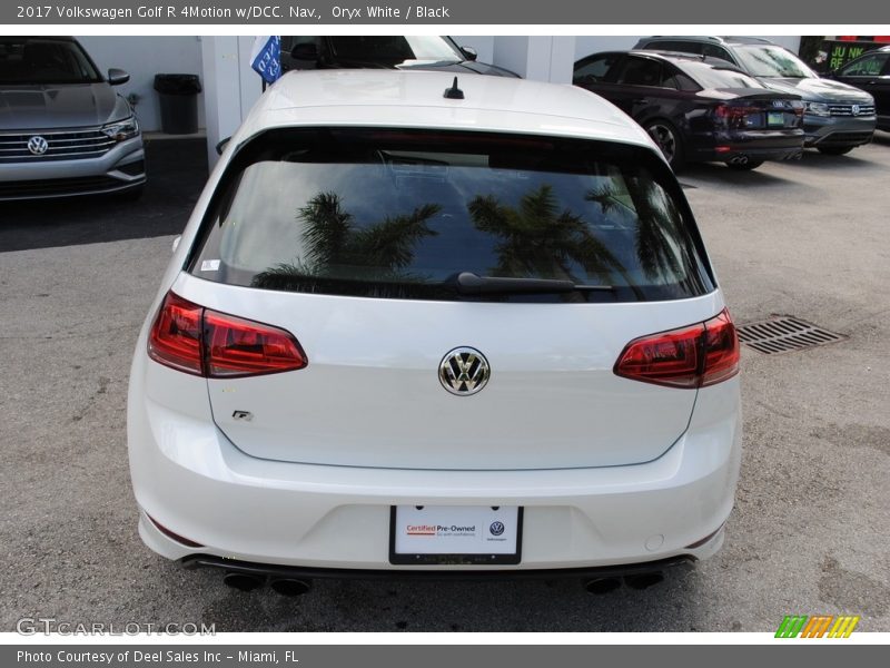 Oryx White / Black 2017 Volkswagen Golf R 4Motion w/DCC. Nav.