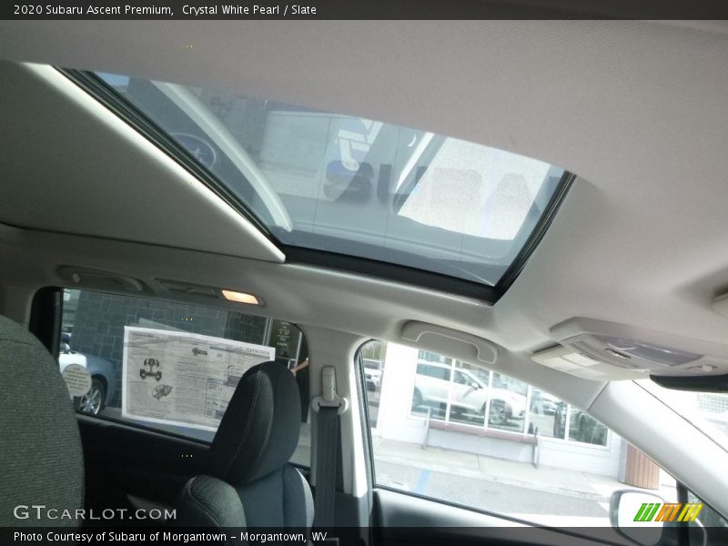 Crystal White Pearl / Slate 2020 Subaru Ascent Premium