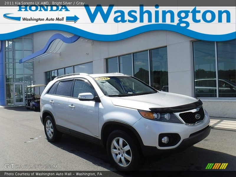 Bright Silver / Gray 2011 Kia Sorento LX AWD