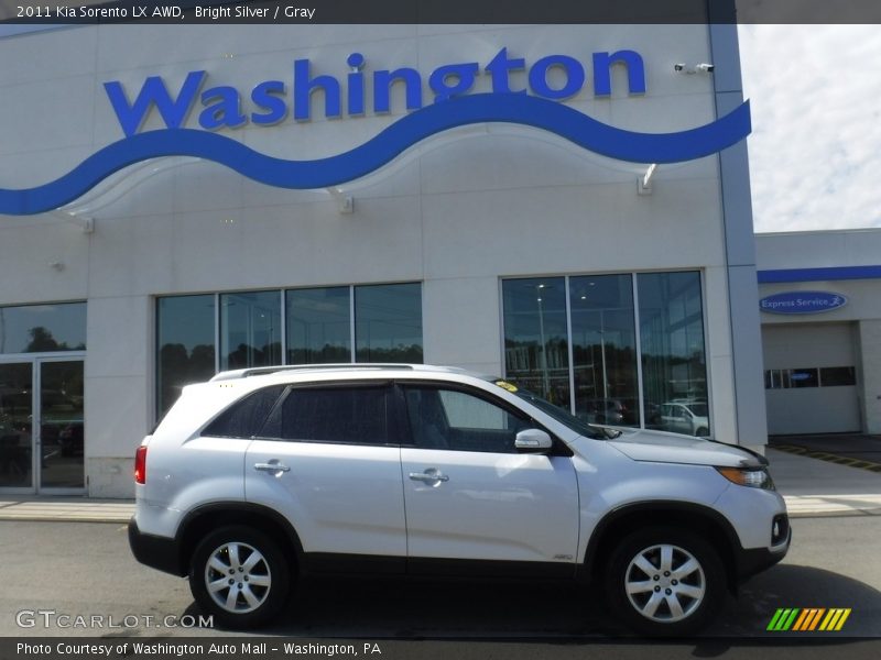 Bright Silver / Gray 2011 Kia Sorento LX AWD