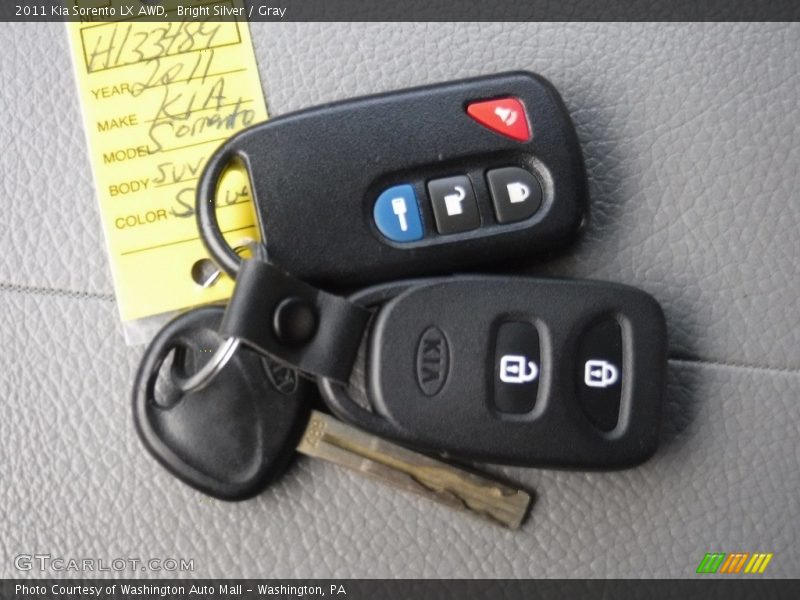 Bright Silver / Gray 2011 Kia Sorento LX AWD