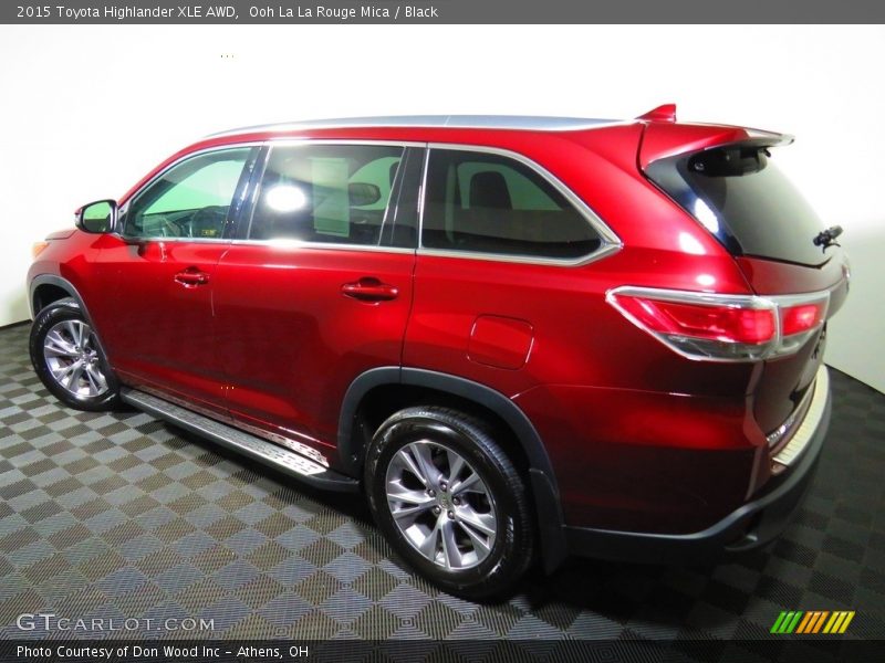 Ooh La La Rouge Mica / Black 2015 Toyota Highlander XLE AWD