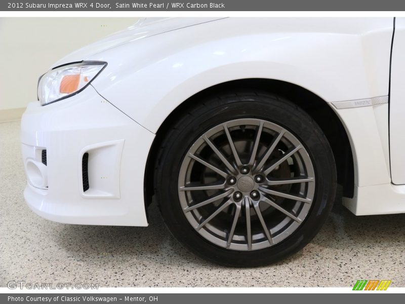 Satin White Pearl / WRX Carbon Black 2012 Subaru Impreza WRX 4 Door