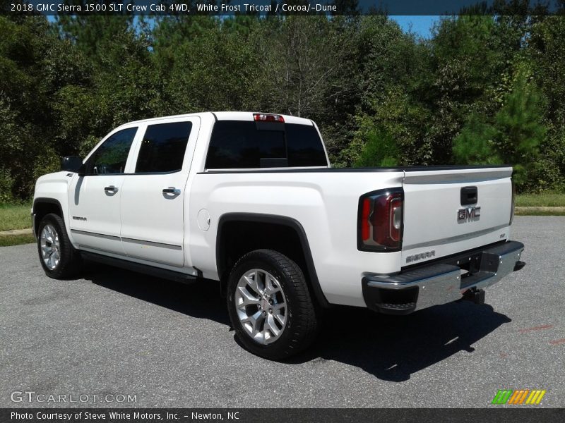 White Frost Tricoat / Cocoa/­Dune 2018 GMC Sierra 1500 SLT Crew Cab 4WD