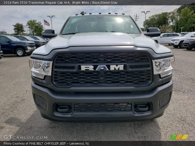 Bright White / Black/Diesel Gray 2019 Ram 3500 Tradesman Regular Cab 4x4