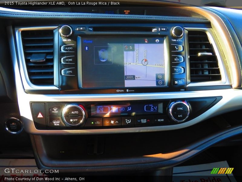 Ooh La La Rouge Mica / Black 2015 Toyota Highlander XLE AWD