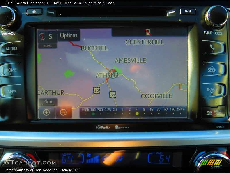 Ooh La La Rouge Mica / Black 2015 Toyota Highlander XLE AWD