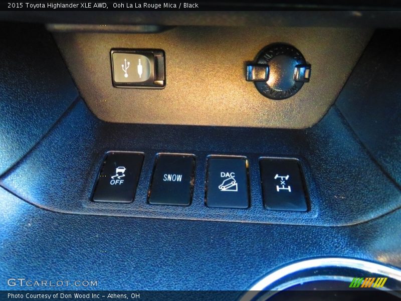 Ooh La La Rouge Mica / Black 2015 Toyota Highlander XLE AWD