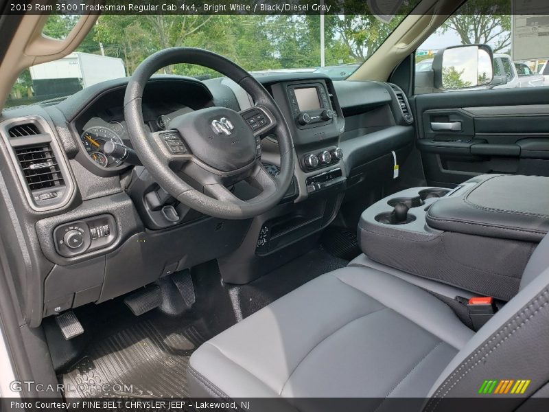 Bright White / Black/Diesel Gray 2019 Ram 3500 Tradesman Regular Cab 4x4