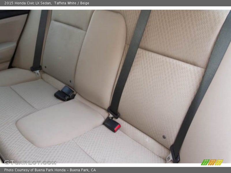Taffeta White / Beige 2015 Honda Civic LX Sedan