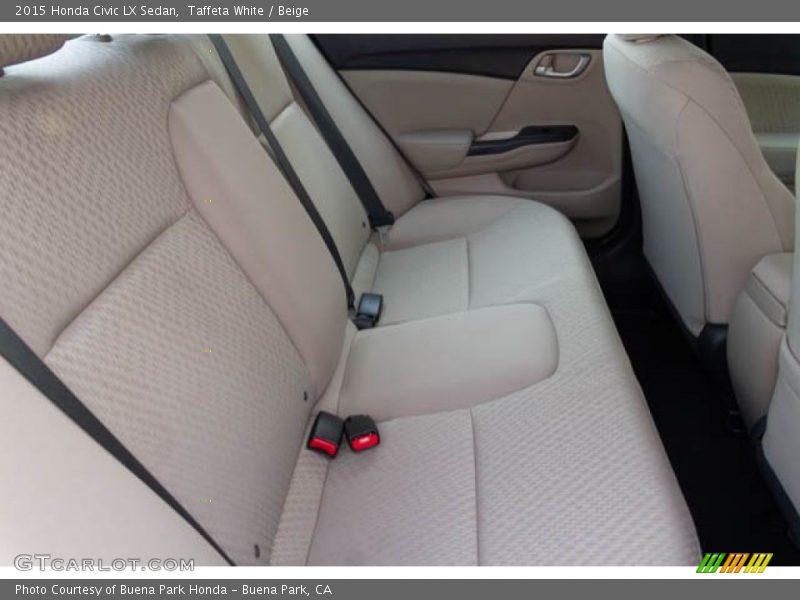 Taffeta White / Beige 2015 Honda Civic LX Sedan