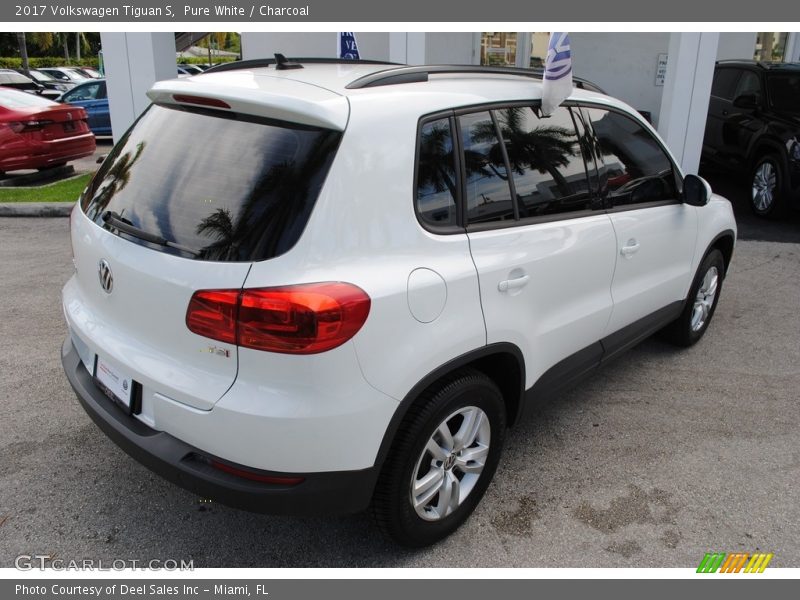 Pure White / Charcoal 2017 Volkswagen Tiguan S