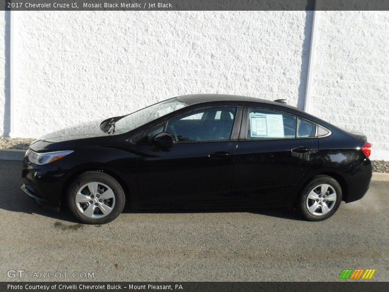 Mosaic Black Metallic / Jet Black 2017 Chevrolet Cruze LS