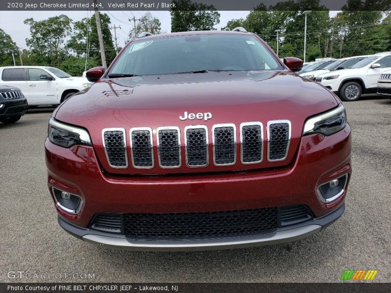 Velvet Red Pearl / Black 2020 Jeep Cherokee Limited 4x4