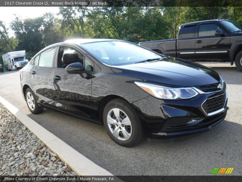 Mosaic Black Metallic / Jet Black 2017 Chevrolet Cruze LS