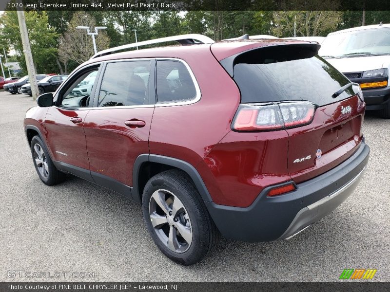 Velvet Red Pearl / Black 2020 Jeep Cherokee Limited 4x4