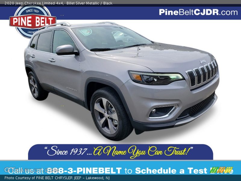 Billet Silver Metallic / Black 2020 Jeep Cherokee Limited 4x4