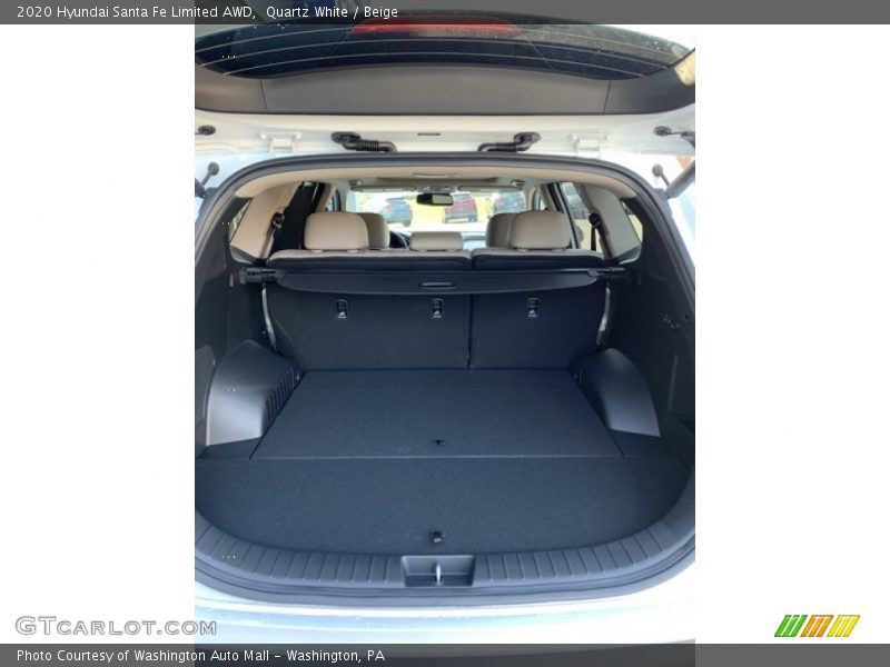 Quartz White / Beige 2020 Hyundai Santa Fe Limited AWD
