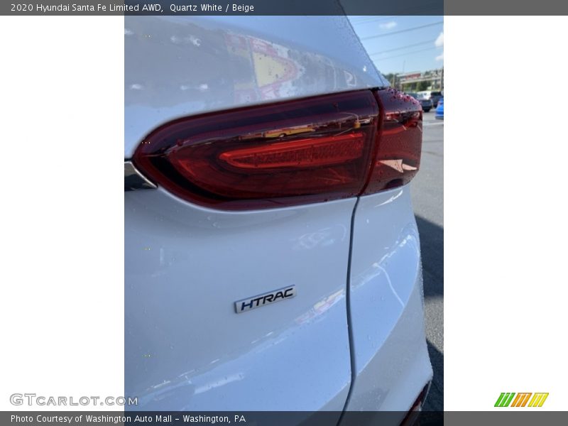Quartz White / Beige 2020 Hyundai Santa Fe Limited AWD