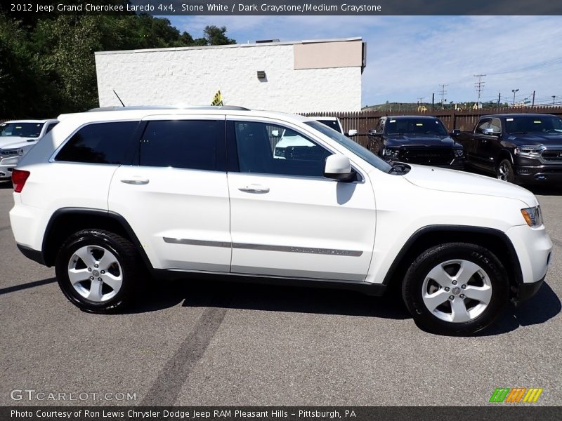 Stone White / Dark Graystone/Medium Graystone 2012 Jeep Grand Cherokee Laredo 4x4