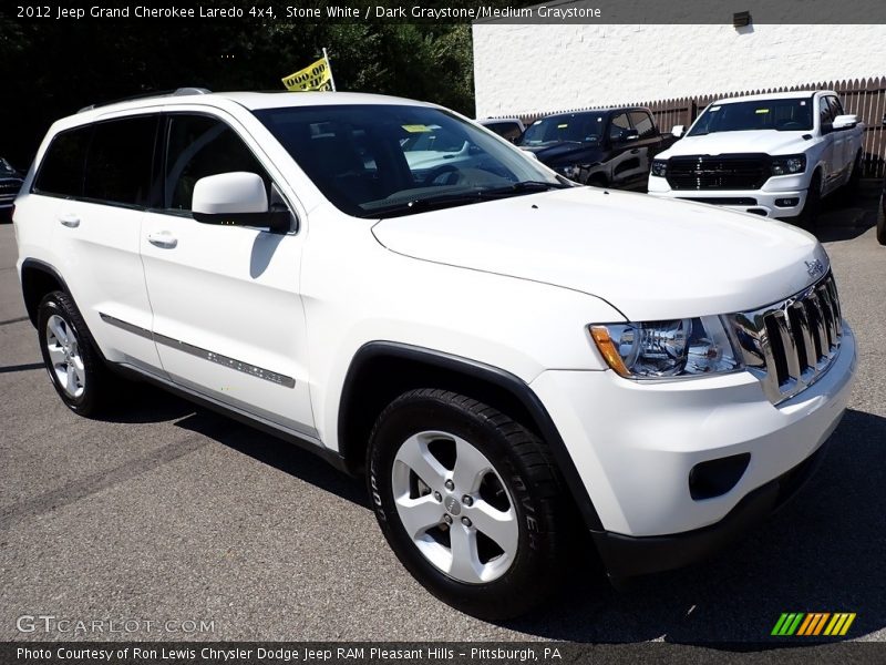 Stone White / Dark Graystone/Medium Graystone 2012 Jeep Grand Cherokee Laredo 4x4