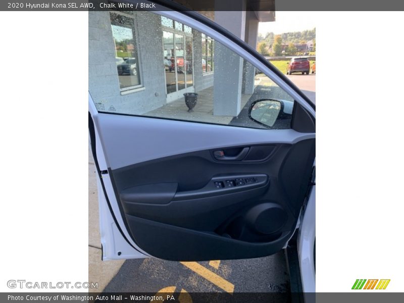 Chalk White / Black 2020 Hyundai Kona SEL AWD