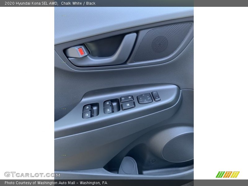 Chalk White / Black 2020 Hyundai Kona SEL AWD