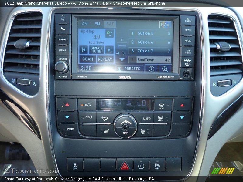 Stone White / Dark Graystone/Medium Graystone 2012 Jeep Grand Cherokee Laredo 4x4