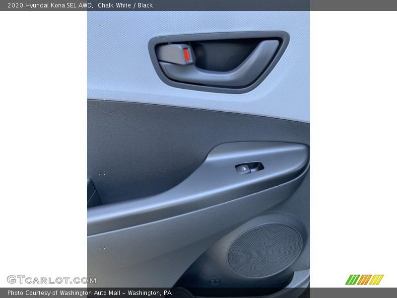 Chalk White / Black 2020 Hyundai Kona SEL AWD