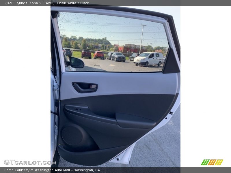 Chalk White / Black 2020 Hyundai Kona SEL AWD
