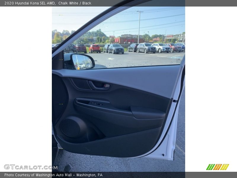 Chalk White / Black 2020 Hyundai Kona SEL AWD