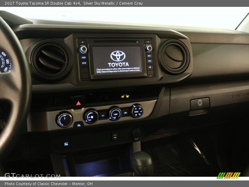 Silver Sky Metallic / Cement Gray 2017 Toyota Tacoma SR Double Cab 4x4