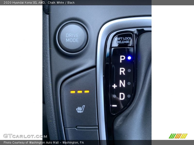 Chalk White / Black 2020 Hyundai Kona SEL AWD