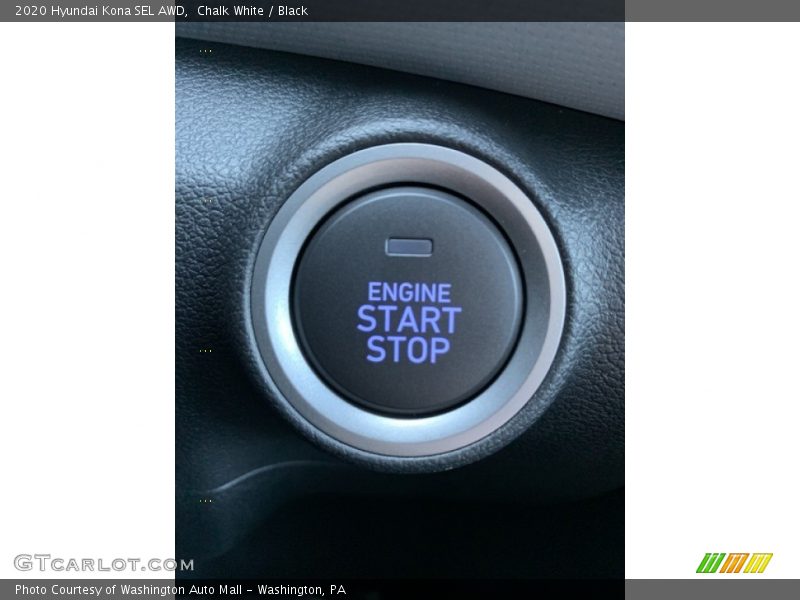 Chalk White / Black 2020 Hyundai Kona SEL AWD