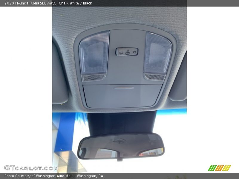 Chalk White / Black 2020 Hyundai Kona SEL AWD