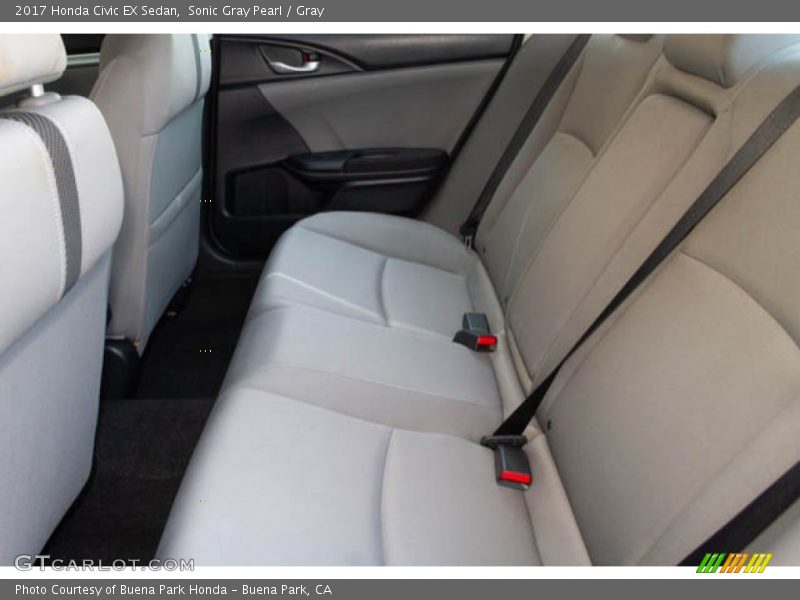 Sonic Gray Pearl / Gray 2017 Honda Civic EX Sedan