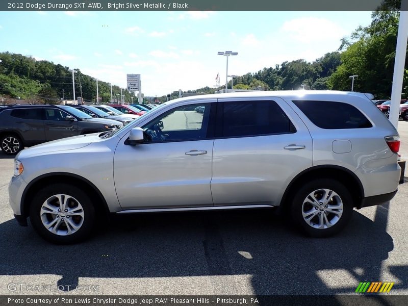 Bright Silver Metallic / Black 2012 Dodge Durango SXT AWD