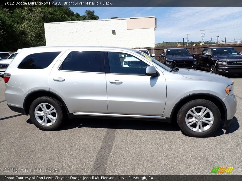 Bright Silver Metallic / Black 2012 Dodge Durango SXT AWD