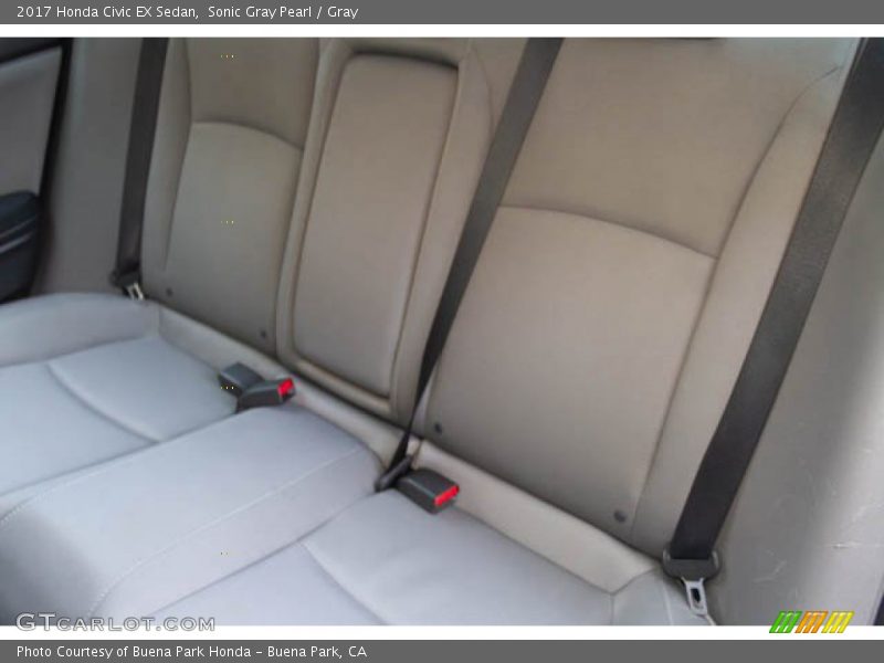 Sonic Gray Pearl / Gray 2017 Honda Civic EX Sedan