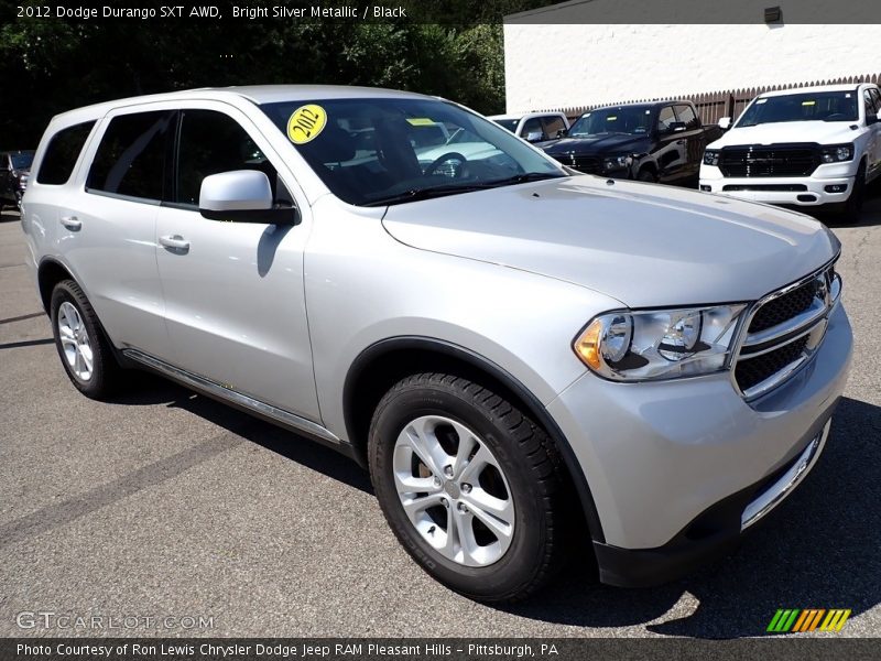 Bright Silver Metallic / Black 2012 Dodge Durango SXT AWD