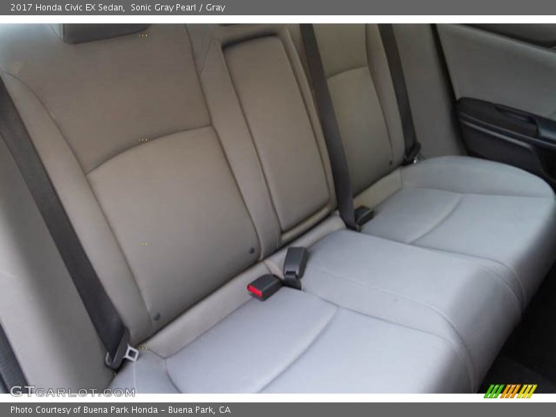 Sonic Gray Pearl / Gray 2017 Honda Civic EX Sedan