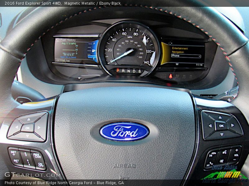 Magnetic Metallic / Ebony Black 2016 Ford Explorer Sport 4WD