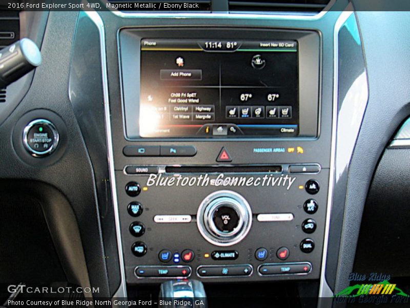 Magnetic Metallic / Ebony Black 2016 Ford Explorer Sport 4WD