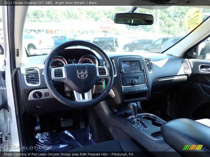 Bright Silver Metallic / Black 2012 Dodge Durango SXT AWD