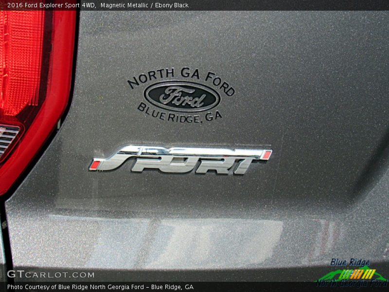 Magnetic Metallic / Ebony Black 2016 Ford Explorer Sport 4WD